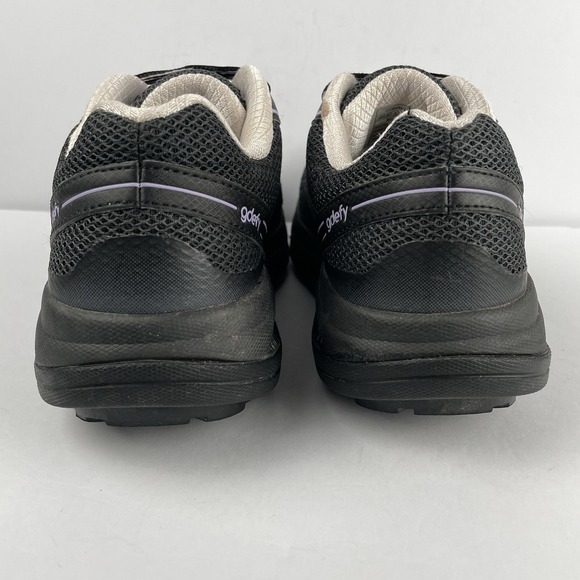 Gravity‎ Defyer Mighty Walk Shoe Black Purple Orthotic Pain Relief - Womens 7.5 - Picture 6 of 11